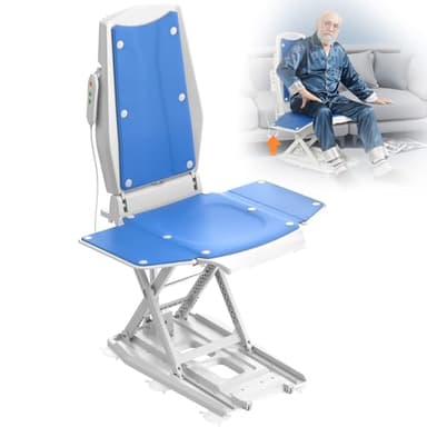 VOCIC Elektrischer Aufstehsessel AX10, Mobile Aufstehhilfe mit Rollen zum Aufstehen vom Boden, faltbar & höhenverstellbar 0–50 cm, bis 140 kg, für Senioren & Pflege zu Hause