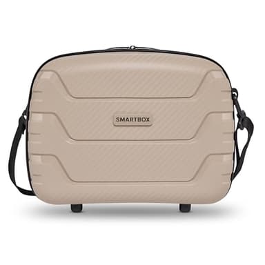 Smartbox Beauty Case Hartschale 34x17x27 cm, Handgepäck Kosmetikkoffer 14L, Leichtes Polypropylen, Kulturtasche mit Aufsteckfunktion & Schultergurt, Make-up Koffer Reise Organizer (Edition 01)