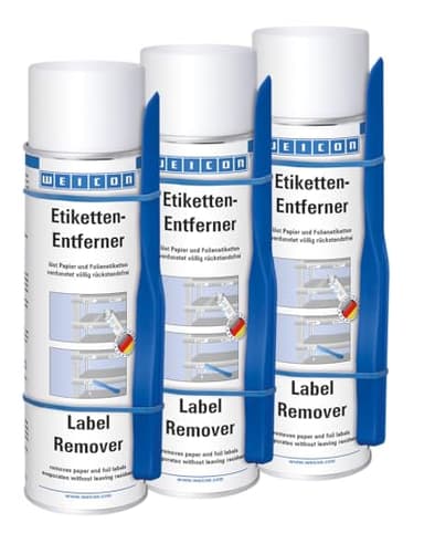 WEICON Etiketten-Entferner | 500 ml | mit Spezial-Spatel für effektives Arbeiten 3er Set