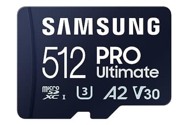 Samsung PRO Ultimate microSD-Karte + SD-Adapter, 512 GB, Für Smartphones, Drohne und Action-Cam , UHS-I U3, 200 MB/s Lesen, 130 MB/s Schreiben, MB-MY512SA/WW