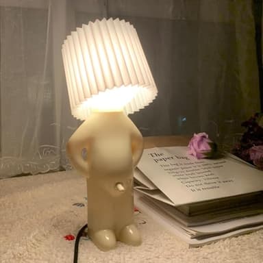 Eine Kreative Lampe des Kleinen Schüchternen Mannes,Lustige LED Tischleuchte,Kreative Tischlampe Mit Schirm,Kreative a Little Shy Man Nachttischlampe,Schlafzimmerlampe,Led Nachttischlampe