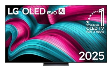 LG OLED83C54LA TV 83 Zoll (203 cm), OLED EVO 4K, Smart TV AI C5, WebOS 25, Dolby Vision und Dolby Atmos, AMD FreeSync, Alexa/Google Assistant, Schwarz