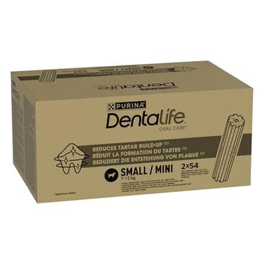 Dentalife Mini Hunde-Zahnpflege-Snacks reduziert Zahnsteinbildung, Huhn, kleine Hunde, 108 Sticks