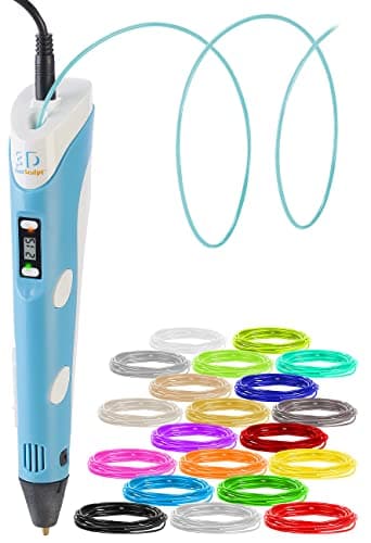 FreeSculpt 3D Druckstift: 3D-Drucker-Stift, USB-Stromversorgung, inkl. 20 PLA-Filamente (3 D Stift für Kinder, Kinder, wie)