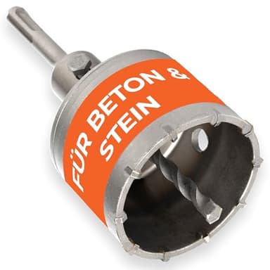 BAUBECK Bohrkrone 68mm SDS Plus für Beton & Stein M22 Dosenbohrer 68mm Mauerwerk SDS-Plus Kernlochbohrer 68 Steckdosenbohrer Kronenbohrer Dosensenker SSD Steckdosen Bohrkrone Hohlbohrkrone Kernbohrer
