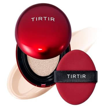 TIRTIR Mask Fit Red Cushion Foundation | Volle Deckkraft, Leicht & Hautnah, Satin Glow Finish | Koreanisches Cushion Make-up, Tattoo-Abdeckung, Aufbauend (0,63 Fl Oz), 15C Fair Porcelain