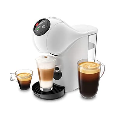 NESCAFÉ Dolce Gusto Genio S Basic von Krups, kompakte Kapselkaffeemaschine, 15 Bar Druck , 0,8 Liter Kapazitat, Eco-Mode, automatische Entkalkungswarnung, weiß, KP2431