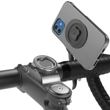 Handyhalterung Fahrrad Lenker - Smartphone-Halterung Fahrrad mit 2-Stufen-Sicherung(Quick-Lock) für Erhöhten Schutz, Alu-Handyhalter für MTB/Rennrad/Gravelbike | Schnellspanner und Einhandbedienung