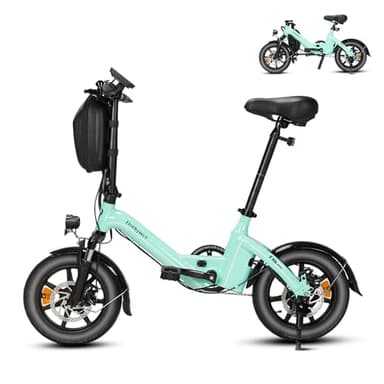 Bodywel T16PRO Mini E Bike 14 Zoll faltbar Elektrofahrrad 250W 36V/7.8Ah Akku mit APP Funk für Herren Damen,Reichweite Max 45 km (Blau)