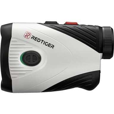 REDTIGER Laser Entfernungsmesser, 7X Vergrößerung, 1200Y Golf Entfernungsmesser mit Slope, Wiederaufladbar Rangefinder mit Magnetstreifen, Flag-Lock und Vibration, ± 0,5m Genauigkeit