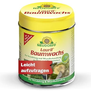 Neudorff Lauril Baumwachs – Anwendungsfertiger Baumwachs Wundverschluss zur Veredelung und schnellen Wundheilung von Obst- und Ziergehölzen, 125 g