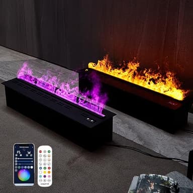 3D-Wasserdampf-Kamin mit automatischem Nachfüllen, einstellbaren Farben, Touch-Panel und App-Steuerung für moderne Wohnkultur