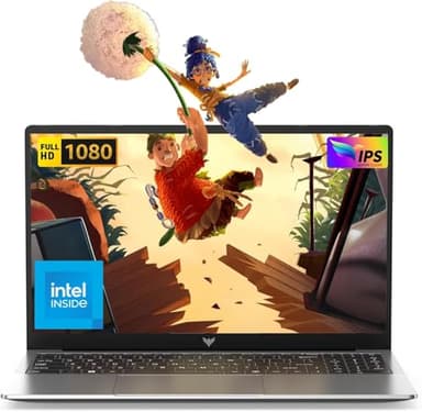 Tivique Laptop 17" 2026, Alder Lake-N95 (bis zu 3,4 GHz), 16GB RAM 512GB SSD AX17 Laptops, 1920 x 1080P FHD 100% sRGB Laptop HDMI/WiFi/BT 5.2/ USB 3.2/ Type-c, Notebook for Student/Business