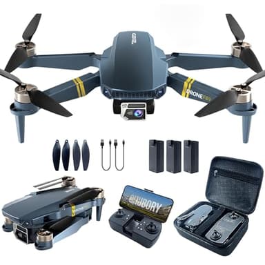800 Meter Reichweite Drohne mit Kamera 4K – 84 Minuten Flugzeit, WiFi FPV faltbare Quadrocopter, bürstenlosem Motor, Auto-Hover, Auto-Follow (3 Akkus)