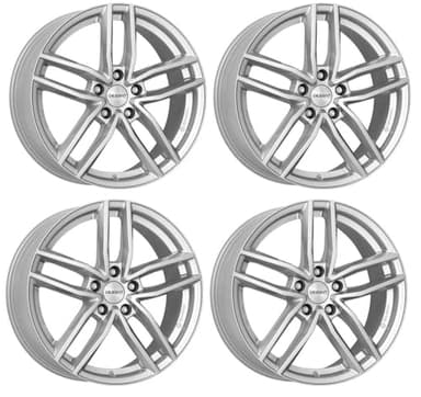 4x Dezent Felgen Alufelgen TR silver 6.5Jx16 ET48 5x112 kompatibel mit Mercedes Benz A B C CLA A B