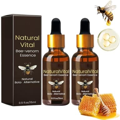 2 Stück Bienengift Serum gegen Falten Gesicht - Bienengift Serum Pigmentflecken Entferner Gesicht - Bienengift Gesichtsserum Anti-Falten Essenz - Feuchtigkeit Verbessern Haut Verblassen feine Linien