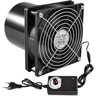 Joycabin Rohrventilator 100mm Abluftventilator Rohrlüfter mit Geschwindigkeitsregler, Rohrventilator Hitzebeständig Lüfter Leise Rauchabzug Ventilator für Küchen,WC,Garage,Gewächshaus,Luftzirkulation