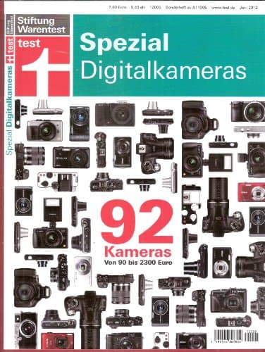 test spezial; Digitalkameras. 92 Digitalkameras von 90 bis 2300 Euros (im Testbericht und Vergleich)