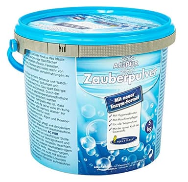 Aqua Clean PUR Zauberpulver Waschkraftverstärker mit extra Flecklösekraft 5kg