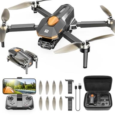 PLEGBLE Drohne mit Kamera für Kinder Erwachsene, Bürstenlosem Motor Mini Drohne FPV RC Quadcopter mit WiFi 1080P, Höhenhaltung, 3D Flip, Kopflos Modus, Spielzeug und Geschenke für Jungen Anfänger