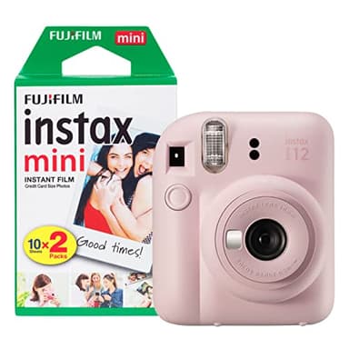 Fujifilm Instax Mini 12 Sofortbildkamera mit 20 Aufnahmen, Blossom Pink