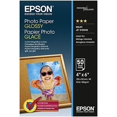 Epson C13S042547 Fotopapier, 200 g/m² weiß, 10 x 15 cm