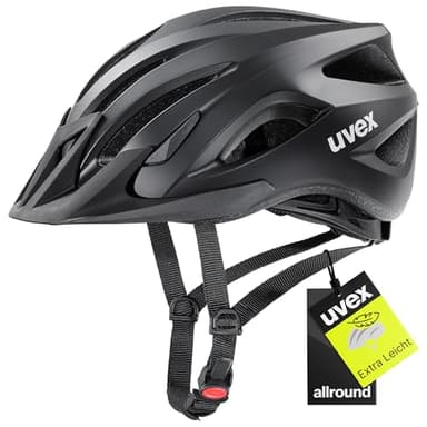 uvex viva 3 - leichter Allround-Helm für Damen und Herren - individuelle Größenanpassung - waschbare Innenausstattung - black matt - 52-57 cm