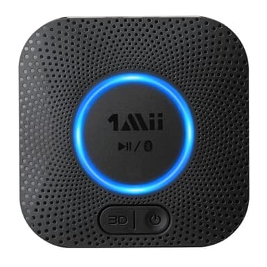 1Mii B06 Plus Bluetooth HiFi Empfänger, Drahtloser Audio Adapter, aptX HD aptX-Adaptive Bluetooth 5.3 Receiver mit 3D Surround arbeitet mit Smartphones und Tablets für Stereoanlage Lautsprecher