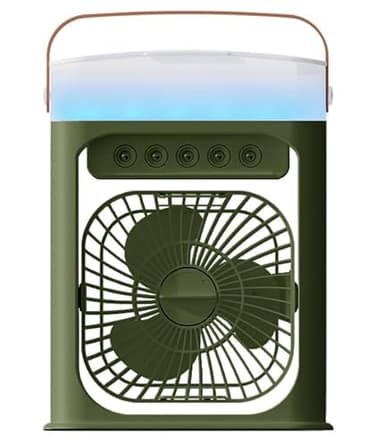Klimaanlage Mobil, 4-In-1 Luftkühler mit Wasserkühlung, Mobile Klimaanlage mit Gebläsestufen, 90° Oszillation, LED-Display, Leise Klimaanlage ohne Abluftschlauch mit Luftbefeuchter (Dunkelgrün)