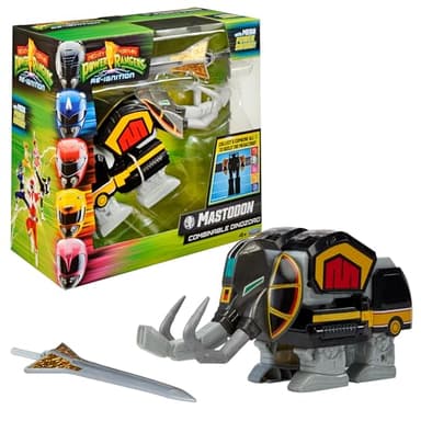 Power Rangers - Kollektion Megazord, Zords mit Gelenken, kombinierbar, Figur, 20 cm, Modell Mastodon Dinozord, für Kinder ab 4 Jahren, PWG002
