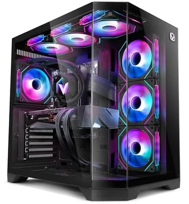 Vibox Gaming PC • Intel Core i9 12900KF 16-Kern • Nvidia RTX 5080 16GB • 32GB RAM • 1TB NVMe SSD • Windows 11 • WLAN • Noir