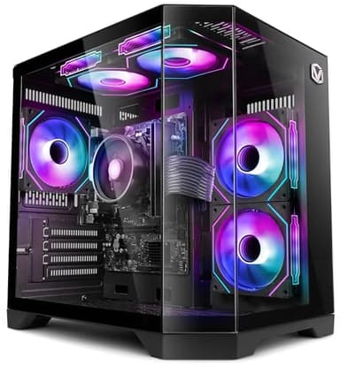 Vibox I-506 Gaming PC • AMD Ryzen 3 3200G 4,0GHz • Radeon Vega 8 • 16GB RAM • 1TB NVMe SSD • Linux OS • WLAN • Schwarz