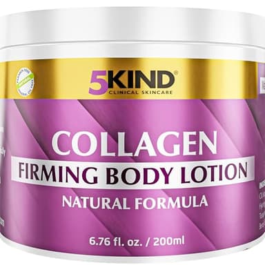 5kind Collagen Straffende Feuchtigkeitscreme 200 ml - Professionelle Anti Cellulite Creme für straffe, gepflegte Haut - Luxuriöse Skincare - Natürliche Collagen Creme