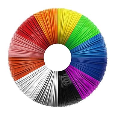 Filapen® 3D Stift PCL Filamente 1.75 mm | 100 meter Packung | 15 unterschiedliche Farben | Biologisch abbaubar | Geruchsneutral | 3D-Pen PCL-Filament für Niedrigtemperaturstift