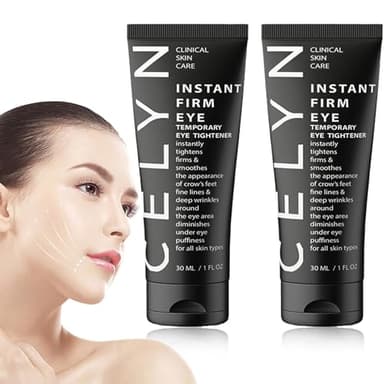 FCXQG Celyn Instant Firm Eye Tightener 2 Pcs Augentaschencreme Firming Celyn Eye Bag Cream Under Eye Cream Anti Aging Augenstraffung Augenbeutelcreme Augencreme für Schwellungen Augenringe (30ml)