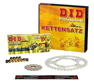 Kettensatz Yamaha YZF-R 125, 2008-2016 (RE06, RE11) DID X-Ring extra verstärkt gold