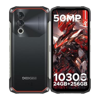 DOOGEE Blade10 Power Outdoor Handy Ohne Vertrag 10300mAh, 24GB+256GB/TF 2TB Outdoor Smartphone Wasserdicht, 50MP AI Kamera, 6.6 Zoll baustellenhandy, DREI Kartenfächer/ IP68/NFC/GPS/Face ID