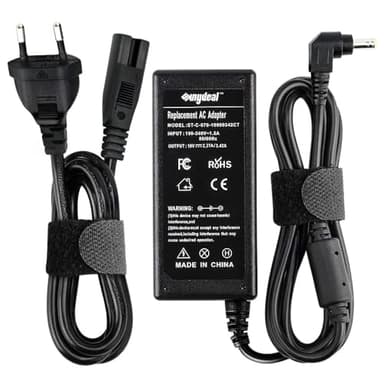Sunydeal 65W JBL Ladekabel passend für JBL Xtreme, Xtreme 2, Extreme 2, Teufel ROCKSTER Cross /Go, Harman Kardon GO Play, FUGOO Boombox, Bluetooth Lautsprecher Ladegerät Netzteil 19V Adapter 5.5*2.5mm
