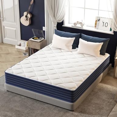 PurrJoys Matratze 140x200 H3 & H4 mit Oeko-TEX Zertifiziert, Höhe 25 cm 7 Zonen Taschenfederkernmatratze mit Memory Foam, Federkernmatratze mit weicher Oberfläche für Erwachsene