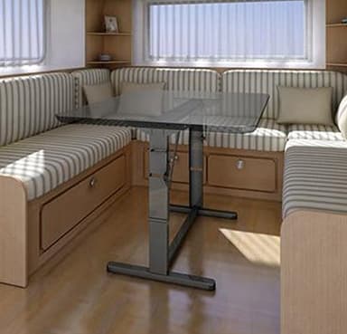 Kesseböhmer Hubtischgestell HTA 116/25 750 mm brau