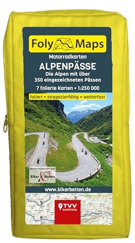 FolyMaps-Set Alpenpässe SPEZIAL: 350 eingezeichnete Alpenpässe 1:250 000