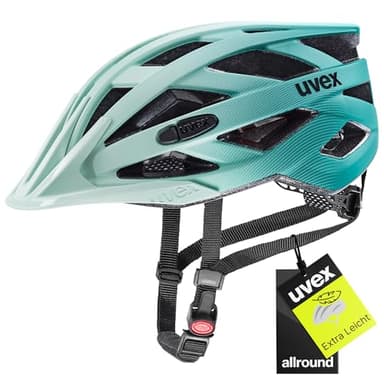 uvex i-vo cc - Leichter Allround-Helm für Damen und Herren - individuelle Größenanpassung - erweiterbar mit LED-Licht - Jade-Teal matt - 52-57 cm