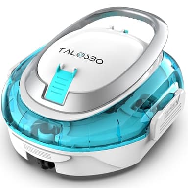 TALOSBO (2026 Upgrade) S2 Poolroboter,Doppelfiltration,Kabelloser Poolsauger Akku, 90 Min Automatische Reinigung mit Selbsteinparkfunktion,Dual Motoren Poolreiniger für Flache Böden Pools bis 80 m²