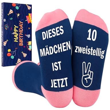 Belloxis Geschenk Mädchen 10 Jahre Socken Damen 35 – 38 Mädchen Geschenke 10 Jahre Stoppersocken Damen Geschenke für 10 Jährige Mädchen