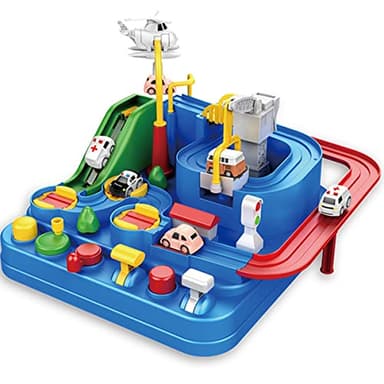 Rennfahrzeug für Kinder, Spielzeug für Auto, Abenteuer, Spiele, Montessori Lernspiele für Jungen, Mädchen, 3 4 5 6 Jahre (Stil C)