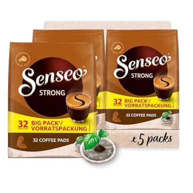 Senseo Pads Strong, Vorratspackung, 5 x 32 Getränke, 160 Kaffeepads