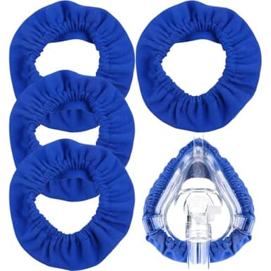 EYVRPAU 4PCS Full Face CPAP Mask Liner,wiederverwendbare CPAP Masken Kissenbezüge,waschbarer Maskenabdeckung,CPAP Maskenabdeckungen,CPAP Zubehör zur Reduzierung von Luftlecks und Blasen