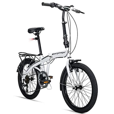 Bergsteiger Windsor 20 Zoll Faltrad, Klapprad, 6 Gang-Schaltung, LED Batterie-Licht, Quick-Fold-System, Klappfahrrad