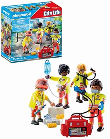 PLAYMOBIL City Life 71244 Rettungsteam, Spielzeug für Kinder ab 4 Jahren