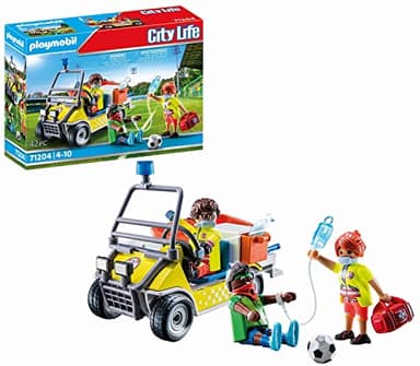PLAYMOBIL City Life 71204 Rettungscaddy, Spielzeug für Kinder ab 4 Jahren